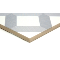 GEOMETRY - 10X10, GRAY FRA, MATTE/SATIN